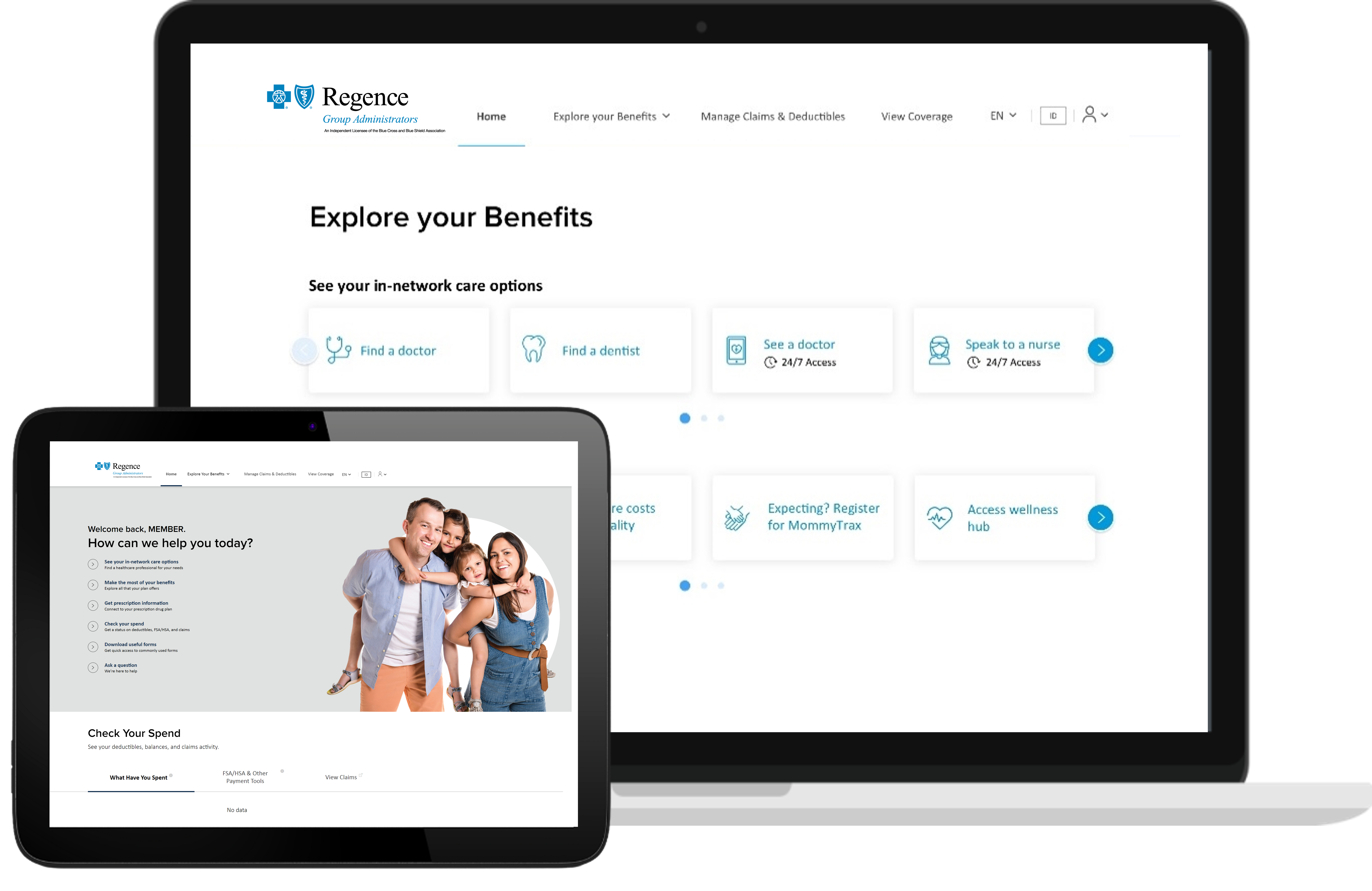 Member Portal Computer Tablet